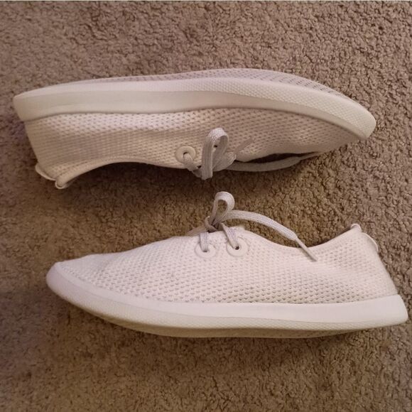 Allbirds Womens Tree Runners White Running Shoes Sneakers Size 9 PRE-OWNED - Picture 2 of 7